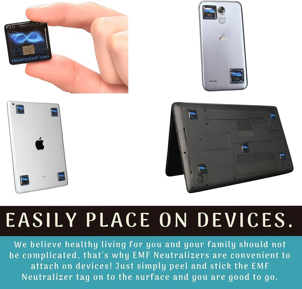 Original Amazon EMF Neutralizer Trusted Since 2015 - USA Made EMF Protection Neutralizers for Cell Phones, Laptops & Tablets - Created By Dr. Valerie Nelson - 20 Pack - Image 2